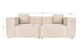Canapea 2 locuri, Atelier del Sofa, 560ARE1937, Crem