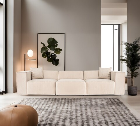 Canapea 3 locuri, Atelier del Sofa, 560ARE1938, Crem