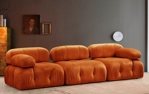 Canapea 3 locuri, Atelier del Sofa, 560ARE2103, Portocaliu