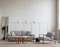 Canapea 3 locuri, Atelier del Sofa, 560ARE2121, Gri