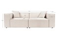 Canapea 2 locuri, Atelier del Sofa, 560ARE2138, Maro deschis