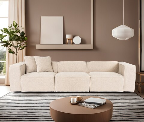 Canapea 3 locuri, Atelier del Sofa, 560ARE2139, Piersică