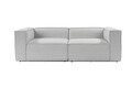 Canapea 2 locuri, Atelier del Sofa, 560ARE2207, Gri deschis
