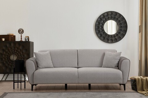 Canapea extensibila 3 locuri, Atelier del Sofa, 560ARE2229, Gri