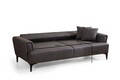 Canapea extensibila 3 locuri, Atelier del Sofa, 560ARE2241, Gri inchis