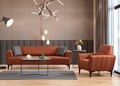 Canapea extensibila 3 locuri, Atelier del Sofa, 560ARE2243, Caramiziu