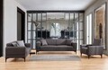 Canapea 2 locuri, Atelier del Sofa, 560ARE2256, Gri inchis