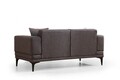 Canapea 2 locuri, Atelier del Sofa, 560ARE2256, Gri inchis