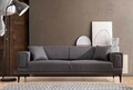 Canapea extensibila 3 locuri, Atelier del Sofa, 560ARE2260, Gri inchis