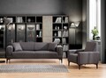 Canapea extensibila 3 locuri, Atelier del Sofa, 560ARE2260, Gri inchis