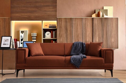 Canapea extensibila 3 locuri, Atelier del Sofa, 560ARE2263, Caramiziu