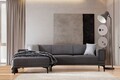 Coltar, Atelier del Sofa, 560ARE2268, Gri inchis