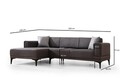 Coltar, Atelier del Sofa, 560ARE2268, Gri inchis