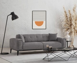 225x92x76 cm, Gri deschis