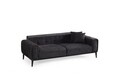 Canapea extensibila 3 locuri, Atelier del Sofa, 560ARE2361, Negru