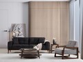 Canapea extensibila 3 locuri, Atelier del Sofa, 560ARE2363, Antracit