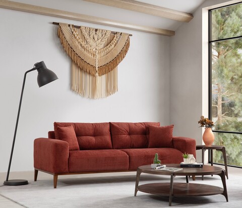 Canapea extensibila 3 locuri, Atelier del Sofa, 560ARE2365, Caramiziu