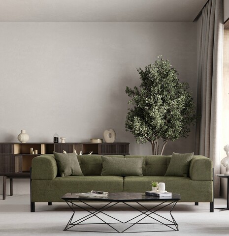 Canapea 3 locuri, Atelier del Sofa, 560ARE2369, Verde
