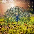 Obiect decorativ de grădină, Peacock, 60x38 cm, Multicolor