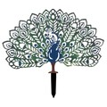 Obiect decorativ de grădină, Peacock, 60x38 cm, Multicolor