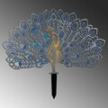 Obiect decorativ de grădină, Peacock v3, 60x38 cm, Multicolor