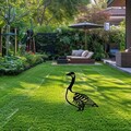 Obiect decorativ de grădină, Goose 03, 60x37 cm, Negru