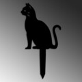 Obiect decorativ de grădină, Cat 02, 38x20 cm, Negru
