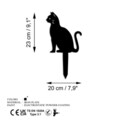 Obiect decorativ de grădină, Cat 02, 38x20 cm, Negru
