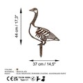 Obiect decorativ de grădină, Goose -A 03, 60x37 cm, Multicolor