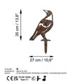 Obiect decorativ de grădină, Bird -A 01, 50x27 cm, Multicolor