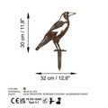Obiect decorativ de grădină, Bird -A 02, 46x32 cm, Multicolor