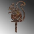 Obiect decorativ de grădină, Squirrel -A 01, 44x23 cm, Multicolor