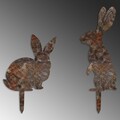 Set de obiecte decorative de grădină, Rabbits -A 01, Multicolor