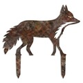 Obiect decorativ de grădină, Fox -A 01, 48x50 cm, Multicolor