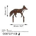 Obiect decorativ de grădină, Fox -A 01, 48x50 cm, Multicolor