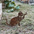 Obiect decorativ de grădină, Cat -A 03, 36x31 cm, Multicolor