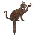 Obiect decorativ de grădină, Cat -A 03, 36x31 cm, Multicolor