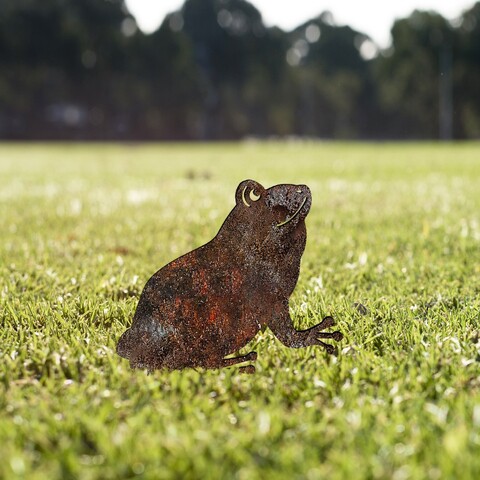 Obiect decorativ de grădină, Frog -A 01, 34x22 cm, Multicolor