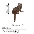 Obiect decorativ de grădină, Frog -A 01, 34x22 cm, Multicolor