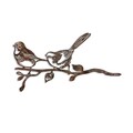 Obiect decorativ de grădină, Bird On The Branch 04, 50x26 cm, Maro