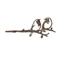 Obiect decorativ de grădină, Bird On The Branch 06, 50x20 cm, Maro