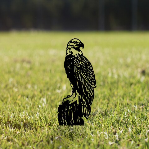 Obiect decorativ de grădină, Spy 01, 40x36 cm, Negru