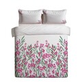 Lenjerie de pat pentru o persoana Single XXL (DE), 2 piese, L'essentiel Maison, Magnolia, Crem / Verde / Roz
