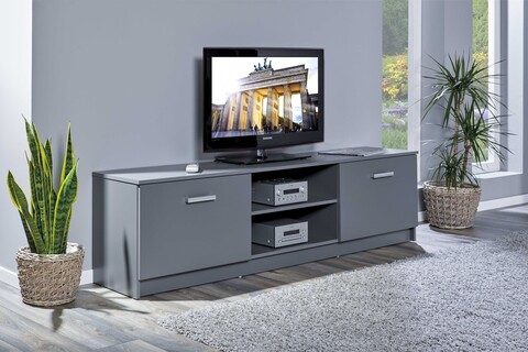 Comoda TV Elenzio TV, Inter Link, 180x40x50.8 cm, PAL, gri
