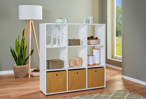 Corp biblioteca Cadore 9, Inter Link, 104.4x33x106.9 cm, lemn, alb