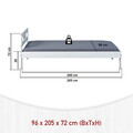 Pat pentru o persoana, 90x200 cm, Fana, Inter Link, lemn, alb