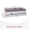 Pat multifunctional 3 in 1 pentru o persoana, 90x200 cm, Lotar, Inter Link, lemn, alb
