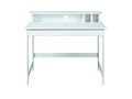 Birou Hilda, Inter Link, 110x68x74.9-92 cm, lemn, alb