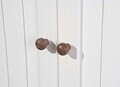 Comoda Westerland 3.2 , Inter Link, 90x45x86 cm, lemn, alb/maro sepia