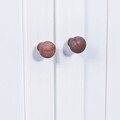 Comoda Westerland 4.2 , Inter Link, 131x45x86 cm, lemn, alb/maro sepia